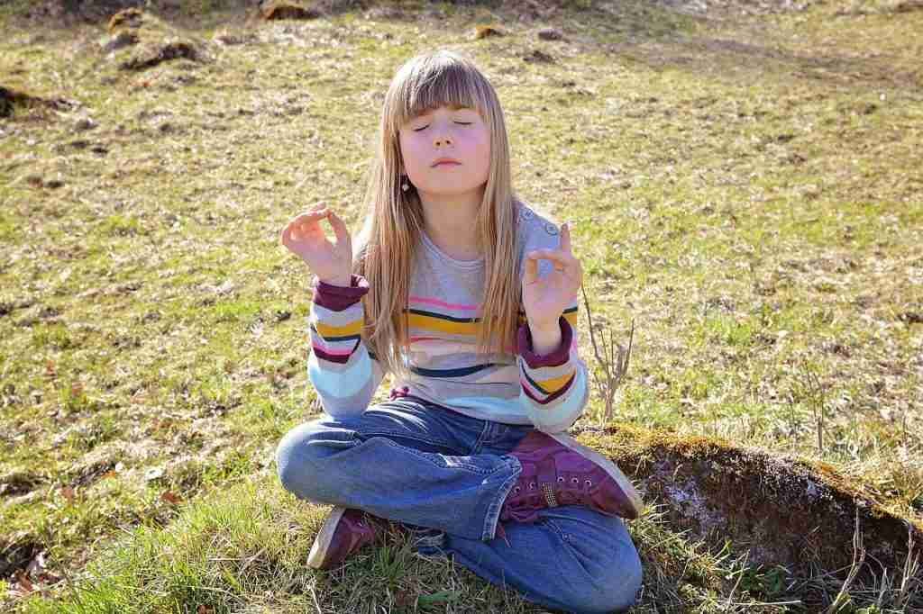 Young lady meditation
