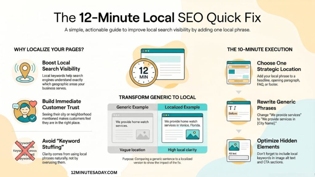 Add a Local Keyword to One Website Page