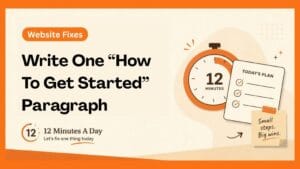 Write One “How to Get Started” Paragraph