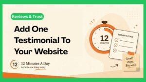 Add One Testimonial to Your Website or Profile